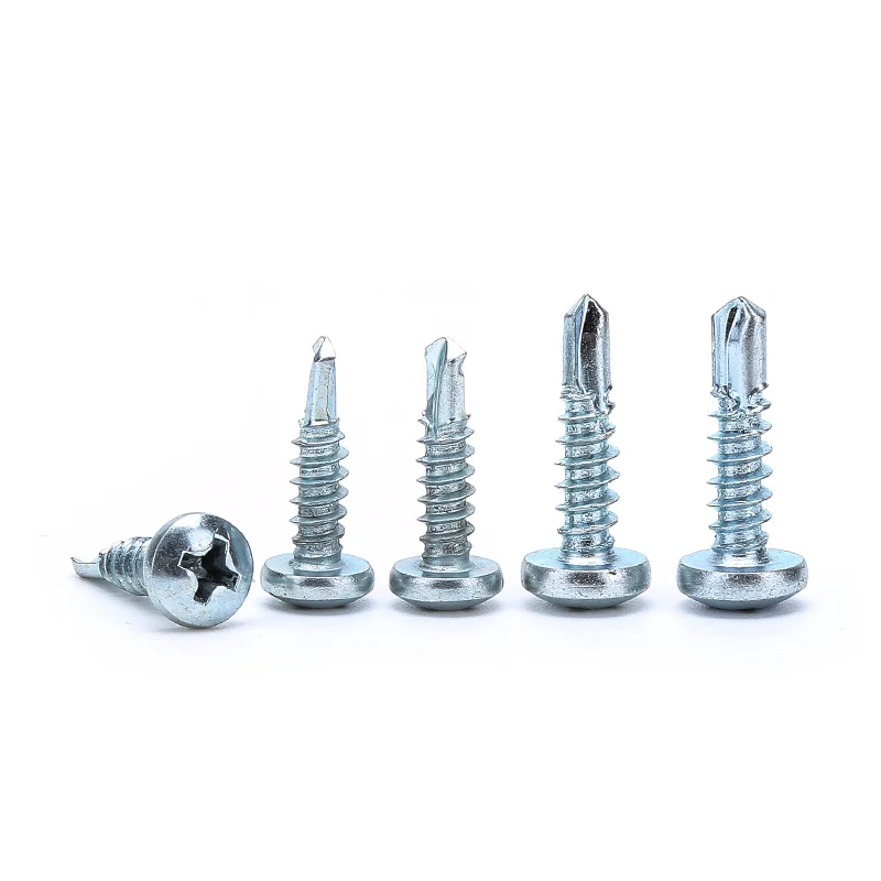 Zinc Plated Pan Head Drill Screw 