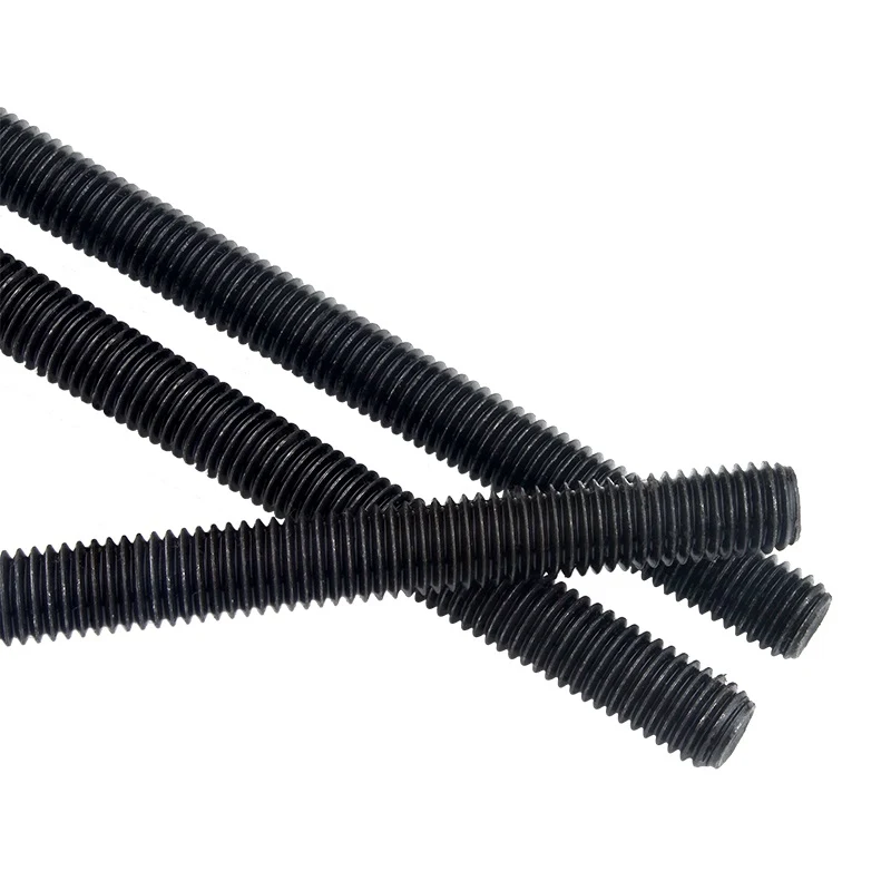 Black Oxide High Strength Steel Grade 4.8 8.8 10.9 12.9 DIN975 DIN976 Threaded Rods