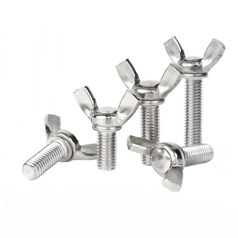 Stainless Steel A2-70 A4-80 SS201 SS304 SS316 DIN316 Butterfly Wing Bolts (7)