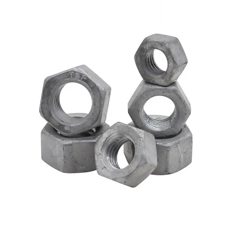 High Strength Grade 4 8 10 12 Steel Hot Dip Galvanized DIN934 Hex Nuts (6)