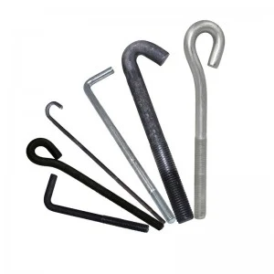 High Strength Grade j-Bolts L-bolt Anchor Bolts Embedded fixing bolts