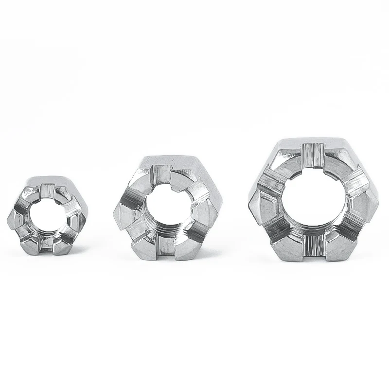 Stainless Steel A2-70 A4-80 SS201 SS304 SS316 DIN935 Castle Nuts (7)