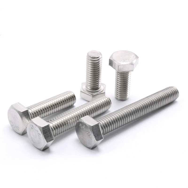 Stainless Steel SS201 SS304 SS316 A2-70 A4-80 Hex Bolts (10)