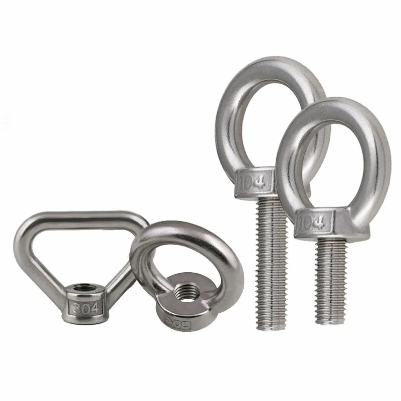 Stainless Steel A2-70 A4-80 SS201 SS304 SS316 DIN580 Eye Bols (8)