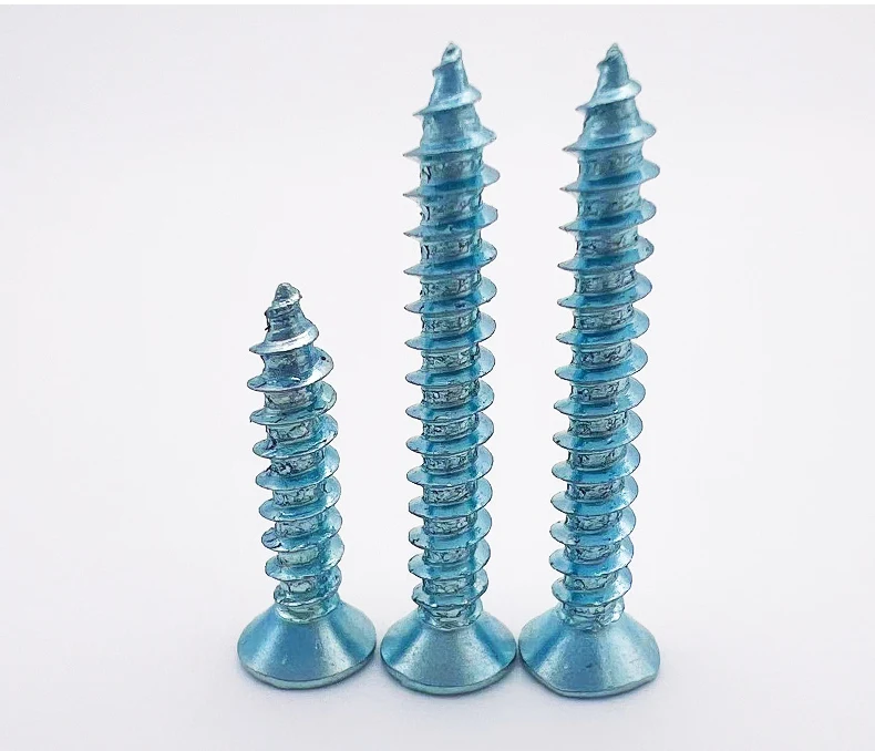 Cross recessed countersunk head tapping screws High strength galvanized flat head self-tapping screw Featured Image