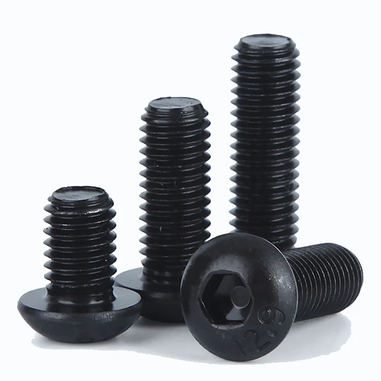 High Strengh Grade 4.8 8.8 10.9 12.9 Black Oxide ISO7380 Button Head Hex Socket Bolts Featured Image