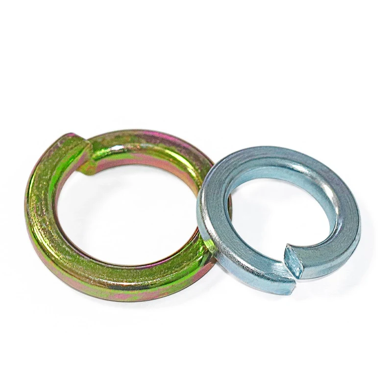Color Yellow Zinc Plated Steel DIN127 Spring Washers