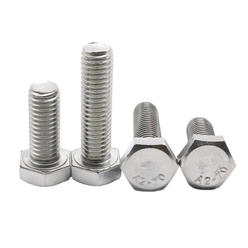 Stainless Steel SS201 SS304 SS316 A2-70 A4-80 Hex Bolts (12)