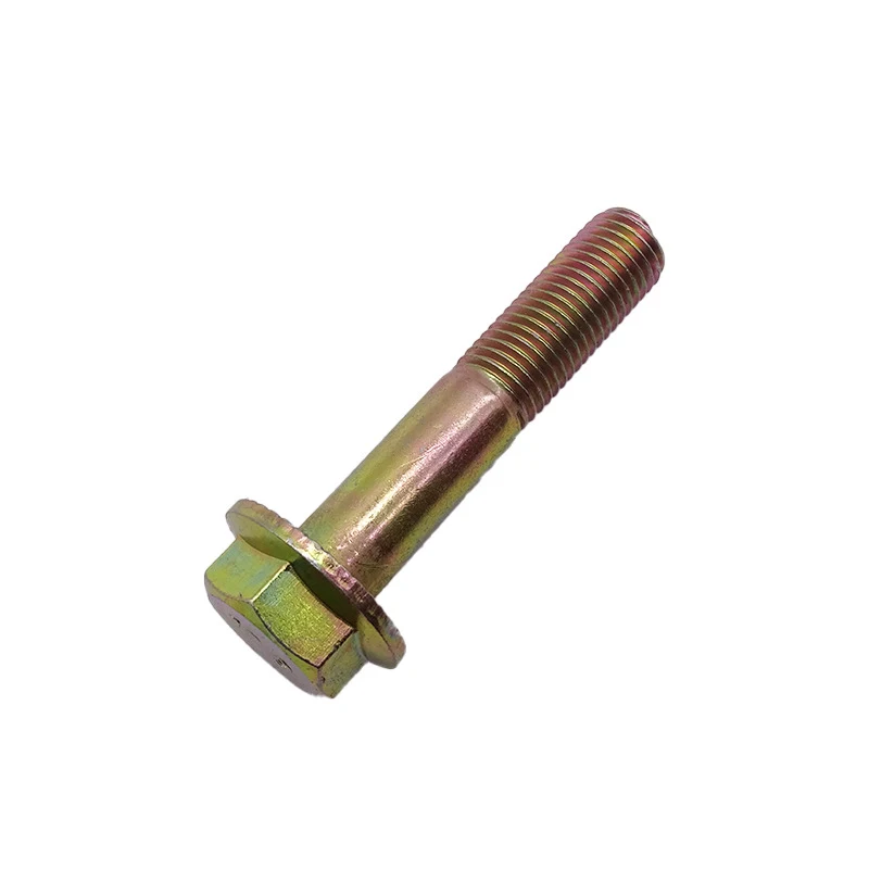 High Strength Grade 4.8 8.8 10.9 12.9 Yellow Zinc Plated DIN6921 Flange Bolt (1)