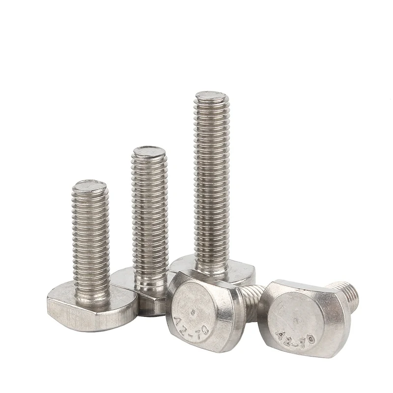 Stainless Steel A2-70 A4-80 SS201 SS304 SS316 DIN186 T Bolts (5)