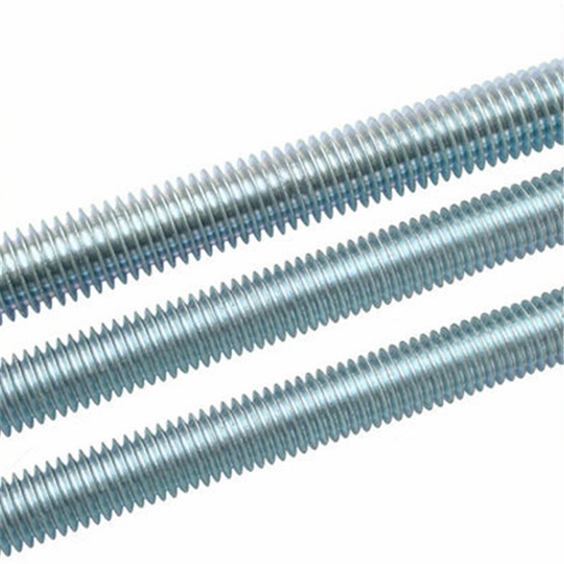 Electroplated blue white zinc lead screw carbon steel DIN976 Full thread rod Featured Image