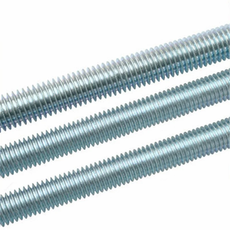 Electroplated blue white zinc lead screw carbon steel DIN976 Full thread rod Featured Image