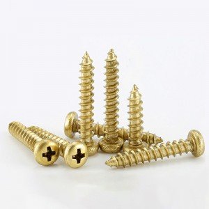 410 stainless steel round head pan head drilling tail wire DIN7504 Color zinc plating Cross tapping screws