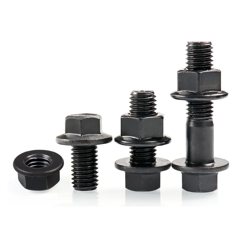 High Strength Grade 4.8 8.8 10.9 12.9 Black Oxide DIN6921 Flange Bolts (7)