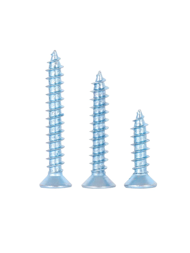 Zinc Plated Steel Countersunk CSK Flat Head Self-tapping Screws