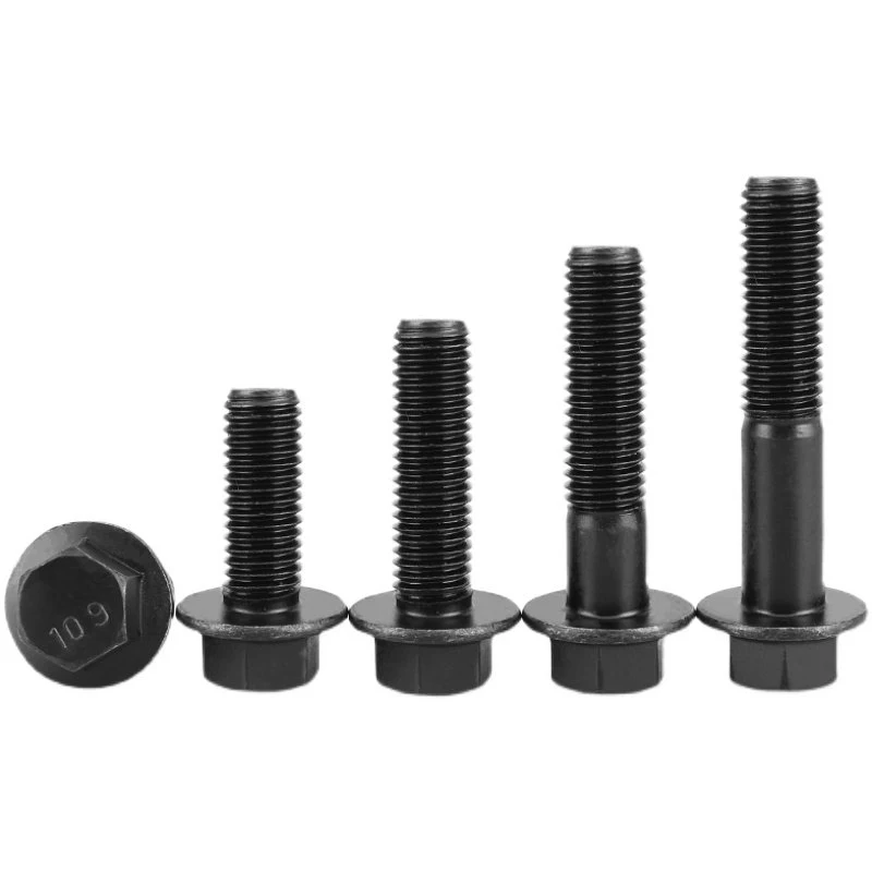 High Strength Grade 4.8 8.8 10.9 12.9 Black Oxide DIN6921 Flange Bolts (1)