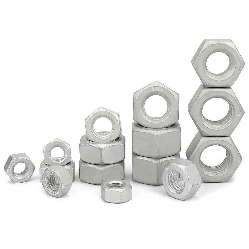 High Strength Grade 4 8 10 12 Steel Dacromet DIN934 Hex Nuts (6)