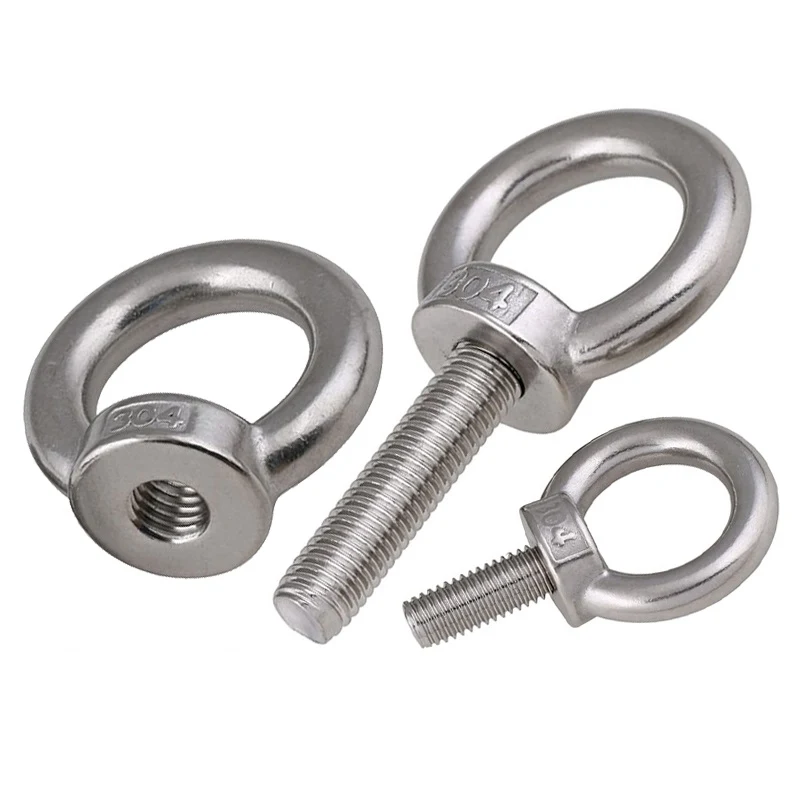 Stainless Steel A2-70 A4-80 SS201 SS304 SS316 DIN580 Eye Bols (3)