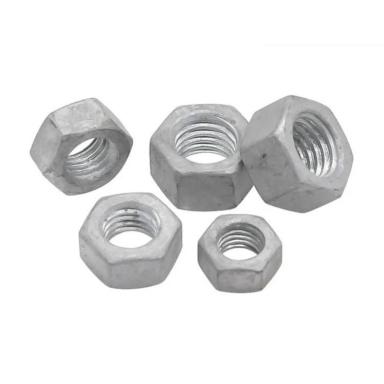 High Strength Grade 4 8 10 12 Steel Hot Dip Galvanized DIN934 Hex Nuts (5)