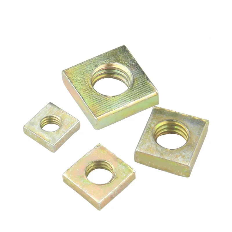 Yellow Zinc Plated DIN577 Square Nuts