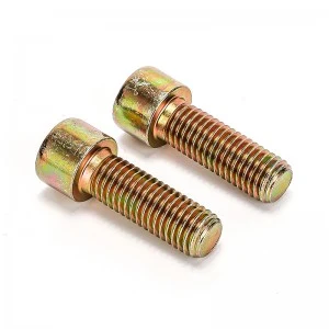 High Strength Grade 4.8 8.8 10.9 12.9 Steel Yellow Zinc Plated DIN912 Allen Bolts