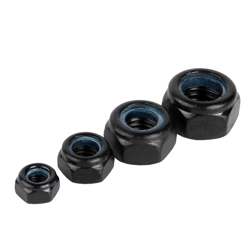 High Strength Grade 4 8 10 12 Steel Black Oxide DIN982 DIN985 Nylo ( (8)