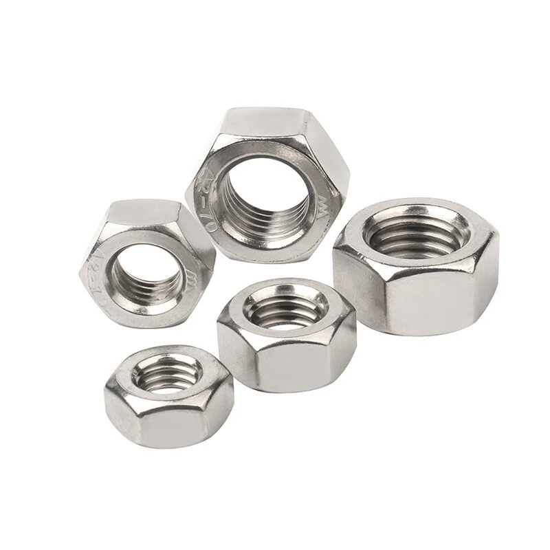 Stainless Steel A2-70 A4-80 SS201 SS304 SS316 DIN934 Hex Nuts (7)
