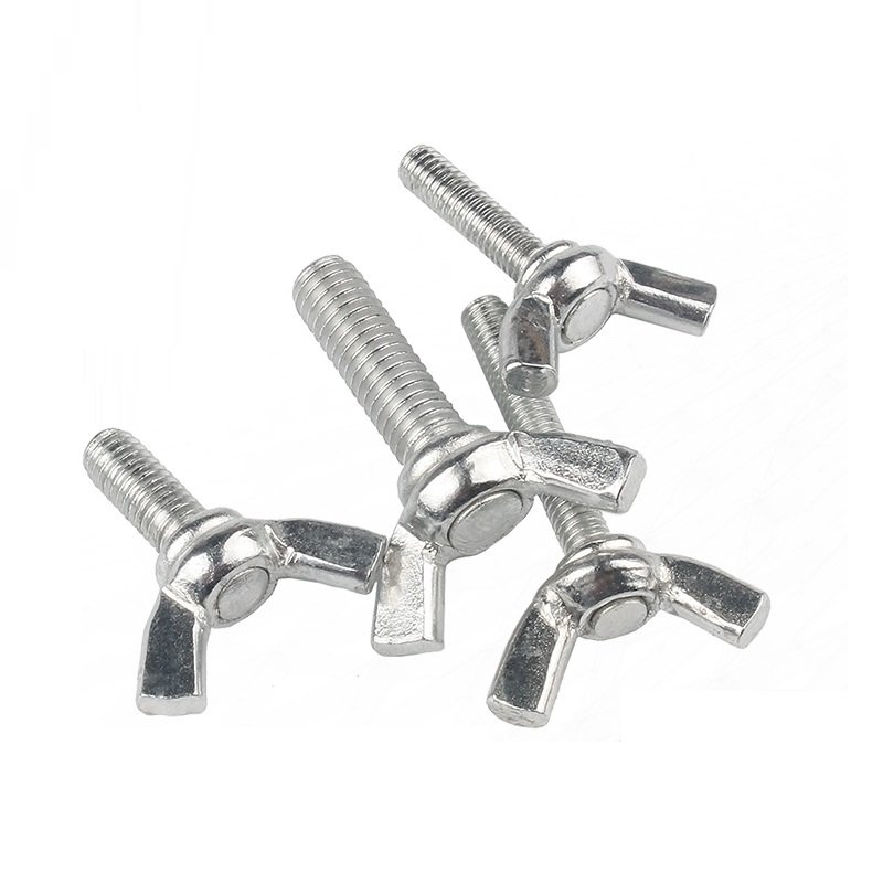 High Strength Grade 4.8 8.8 10.9 12.9 Galvanized White Blue Zinc Plated DIN316 Butterfly Wing Bolts Featured Image