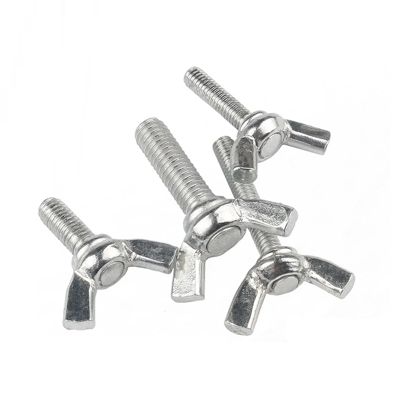 High Strength Grade 4.8 8.8 10.9 12.9 Galvanized White Blue Zinc Plated DIN316 Butterfly Wing Bolts Featured Image
