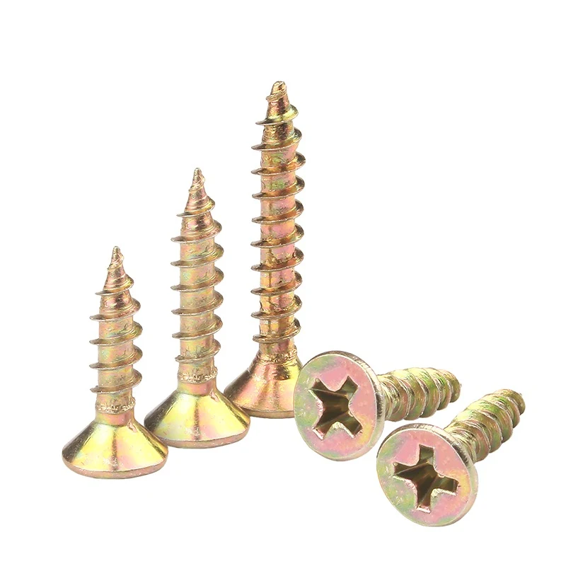 Color Yellow Zinc Plated Steel Drywall Screws