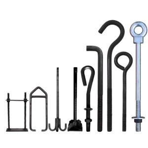 High Strength Grade j-Bolts L-bolt Anchor Bolts Embedded fixing bolts