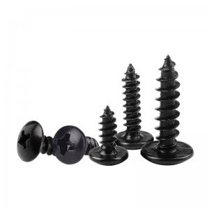 Cross large Pan head screw DIN968 high strength round head Flat tapping screw with gasket