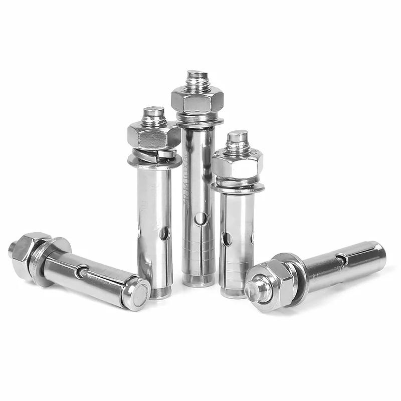 White Blue Zinc Plated Carbon Steel Wedge Anchor Bolts