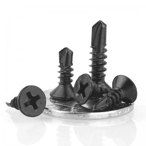 Black Phosphate Black Oxide Countersunk DIN968 Flat Head Drill Screw Self-drillng Screws