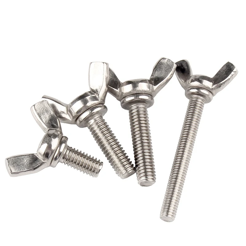 Stainless Steel A2-70 A4-80 SS201 SS304 SS316 DIN316 Butterfly Wing Bolts (9)