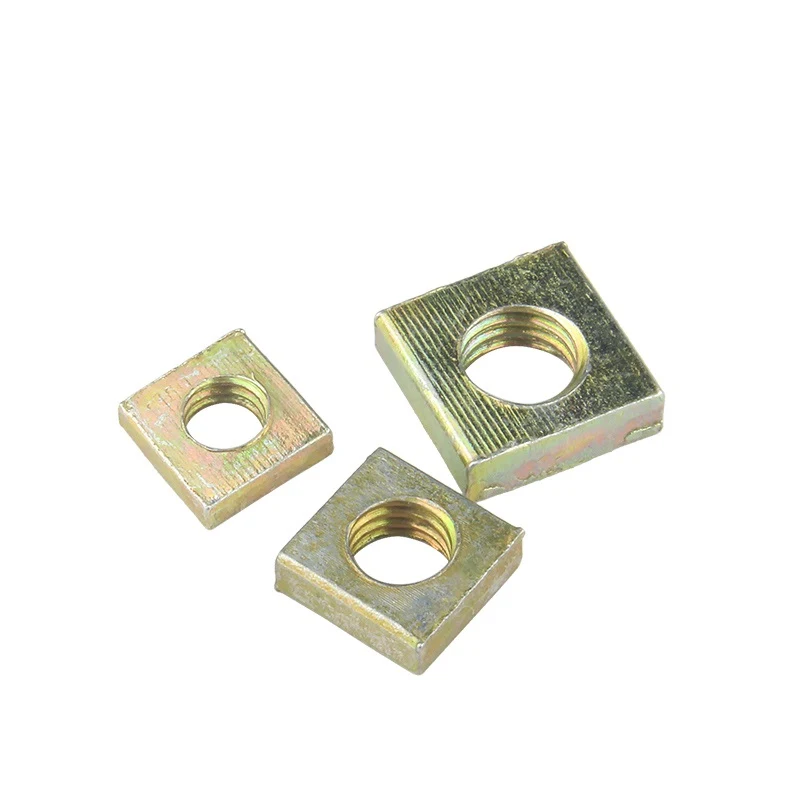 Yellow Zinc Plated DIN577 Square Nuts