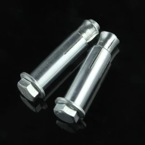 Blue white zinc metal flat head cross expansion screw Explosion-proof screw expansion bolt