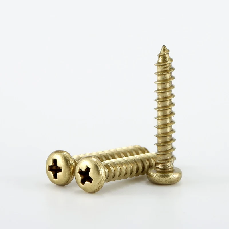 410 stainless steel round head pan head drilling tail wire DIN7504 Color zinc plating Cross tapping screws Featured Image