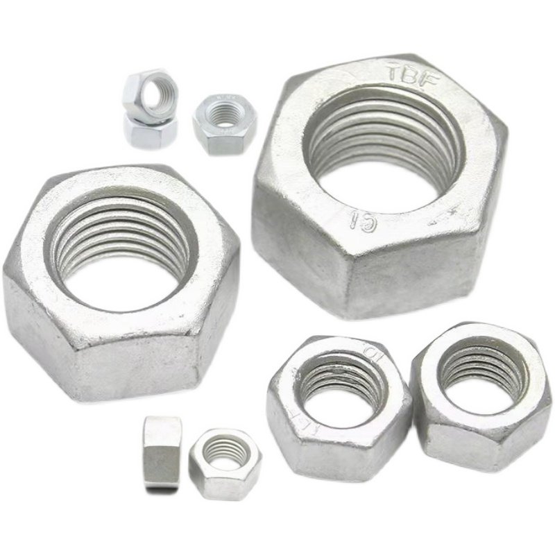 High Strength Grade 4 8 10 12 Steel Dacromet DIN934 Hex Nuts Featured Image