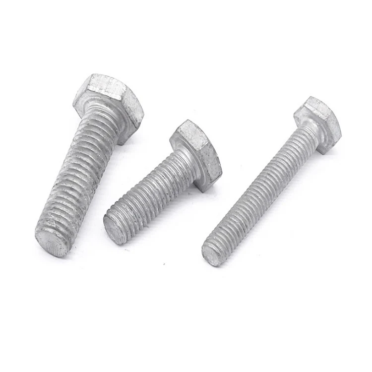 Grade 4.8 Carbon Steel DIN931 DIN933 Hot Dip Galvanized HDG Hex Bolts (13)