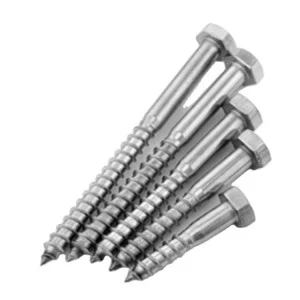 304 stainless steel outer hexagon half-tooth wood screw DIN571 Self-tapping screw