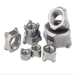 Stainless Steel A2-70 A4-80 SS201 SS304 SS316 DIN928 Square Weld Nuts