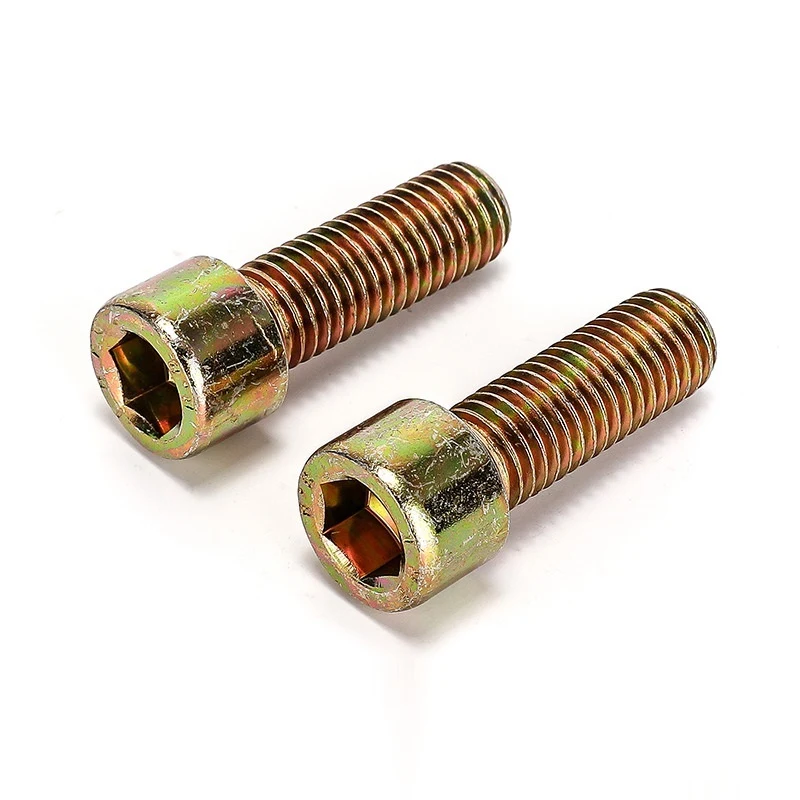 High Strength Grade 4.8 8.8 10.9 12.9 Steel Yellow Zinc Plated DIN912  ( (10)