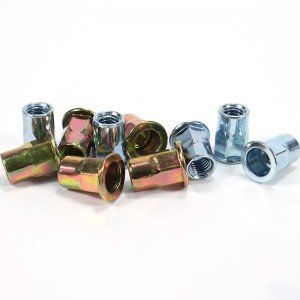 Flat Round Head Internal and External Half Hex Rivet Nuts aluminum alloy