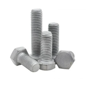 High Strength Grade 8.8 10.9 12.9 Steel DIN931 DIN933 Hot Dip Galvanized HDG Hex Bolts