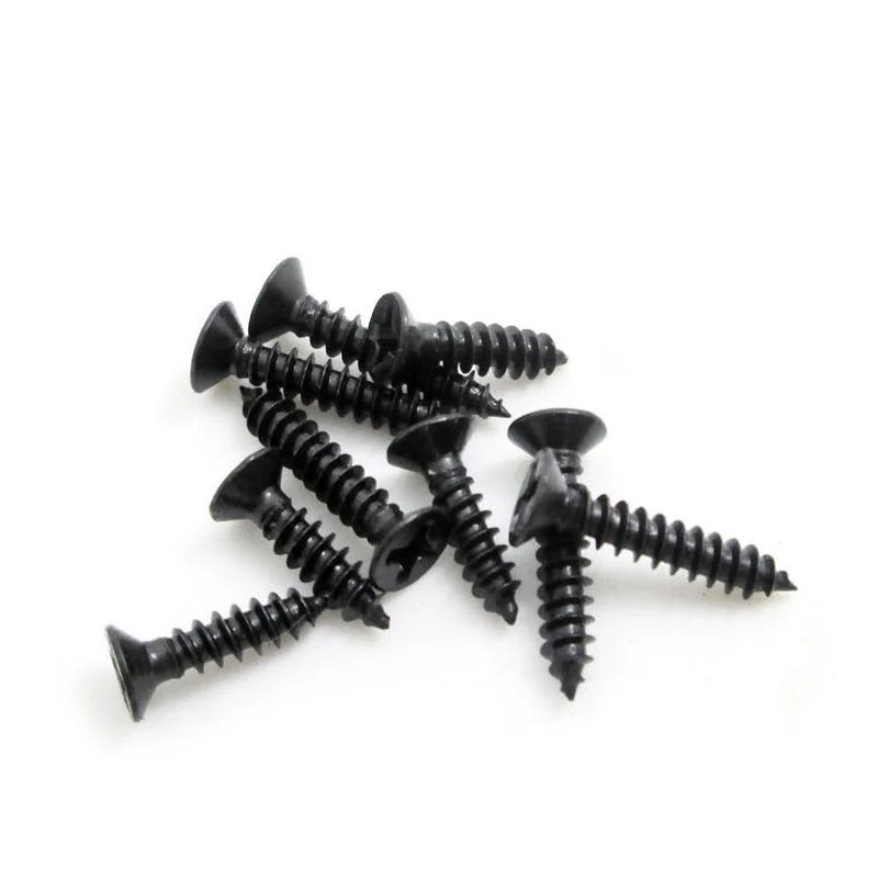 Black Phosphate Oxide Steel Countersunk CSK Flat Head Self-tapping Screws