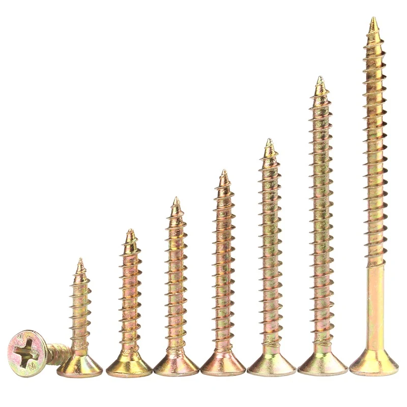 Color Yellow Zinc Plated Steel Drywall Screws