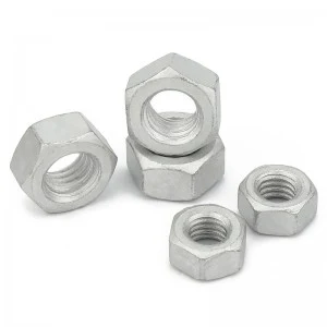 High Strength Grade 4 8 10 12 Steel Dacromet DIN934 Hex Nuts