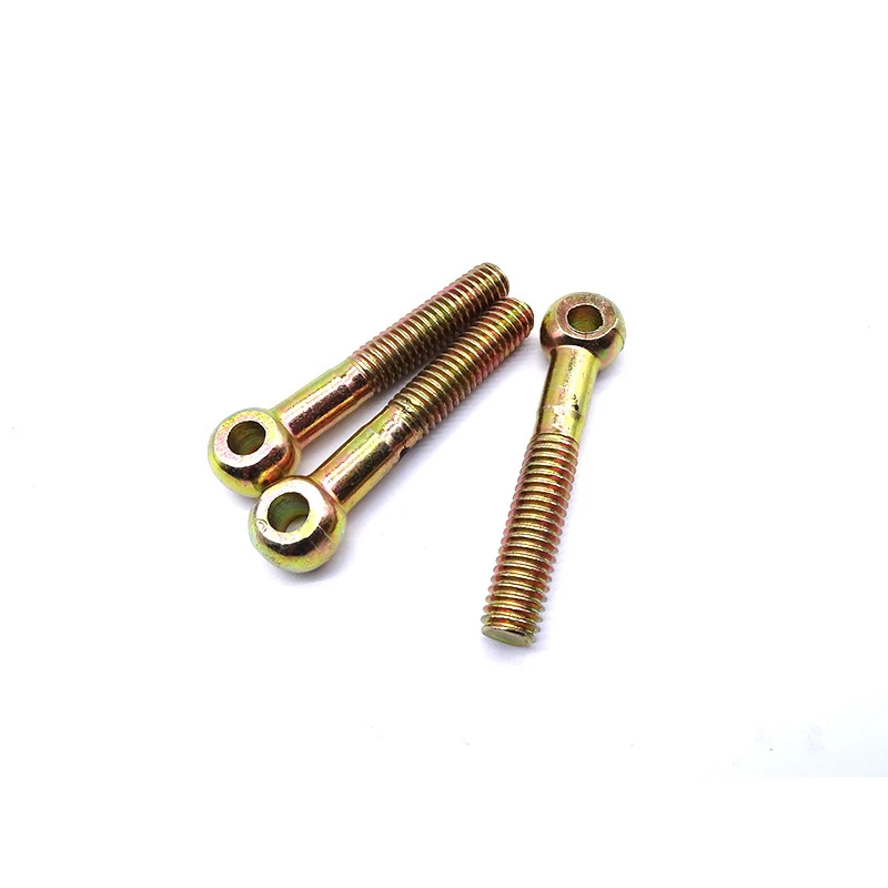 High Strength Grade 4.8 8.8 10.9 12.9 Steel Yellow Zinc Plated DIN444 Eye Bol ( (4)