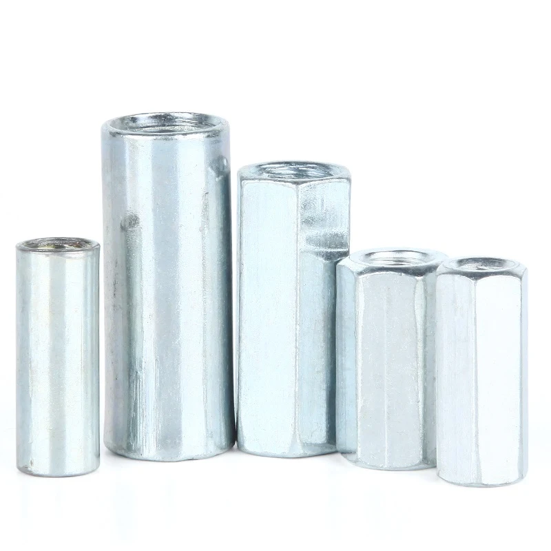 zinc plated long coupling nut